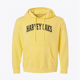 Harvey Oaks Elementary School Varsity Arch Pigment-Dyed Hoodie