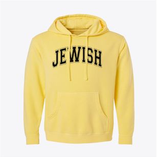 Jewish Educational Center Varsity Arch Pigment-Dyed Hoodie