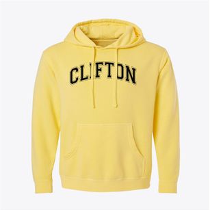 Clifton Elementary School 3 Varsity Arch Pigment-Dyed Hoodie