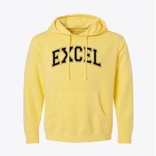 Excel Academy Varsity Arch Pigment-Dyed Hoodie