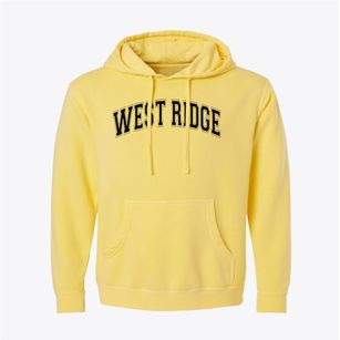 West Ridge Elementary School Varsity Arch Pigment-Dyed Hoodie