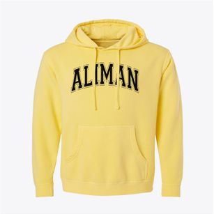 Aliman School Varsity Arch Pigment-Dyed Hoodie