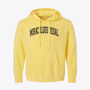 Our Lady Of Miraculous Medal School Varsity Arch Pigment-Dyed Hoodie