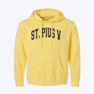 Saint Pius V Elementary School Varsity Arch Pigment-Dyed Hoodie