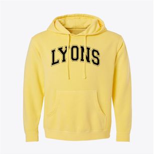Lyons High School Varsity Arch Pigment-Dyed Hoodie