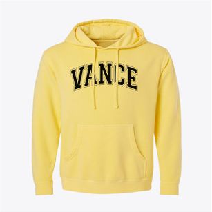 Vance High School Varsity Arch Pigment-Dyed Hoodie