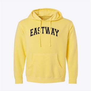 Eastway Elementary School Varsity Arch Pigment-Dyed Hoodie