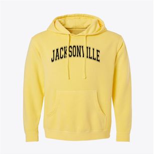 Jacksonville High School Varsity Arch Pigment-Dyed Hoodie