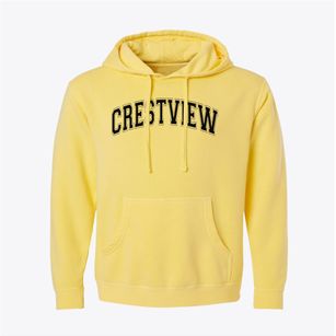 Crestview Middle School Varsity Arch Pigment-Dyed Hoodie