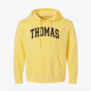 Thomas High School Varsity Arch Pigment-Dyed Hoodie