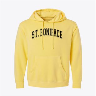St. Boniface Catholic School Varsity Arch Pigment-Dyed Hoodie