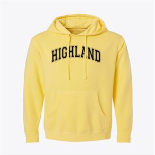 Highland Elementary School Varsity Arch Pigment-Dyed Hoodie