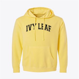 Ivy Leaf School Varsity Arch Pigment-Dyed Hoodie