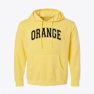 Orange Center Elementary School Varsity Arch Pigment-Dyed Hoodie