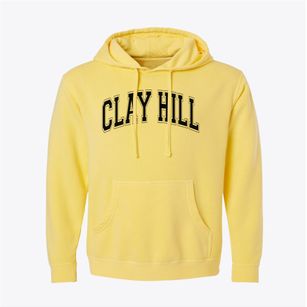 Clay Hill Elementary School Varsity Arch Pigment-Dyed Hoodie