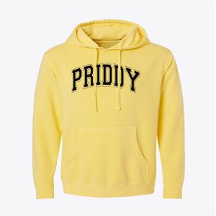 Priddy School Varsity Arch Pigment-Dyed Hoodie