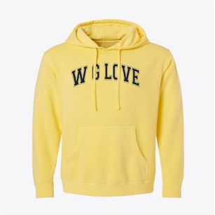 W G Love Elementary School Varsity Arch Pigment-Dyed Hoodie