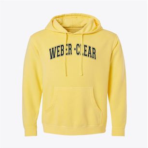 Weber Elementary School-clear Creek Isd Varsity Arch Pigment-Dyed Hoodie