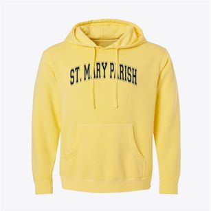 St Mary Parish Varsity Arch Pigment-Dyed Hoodie
