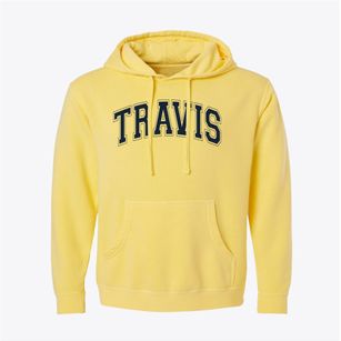 Travis Education Center High School Varsity Arch Pigment-Dyed Hoodie