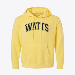 Watts Elementary School Varsity Arch Pigment-Dyed Hoodie