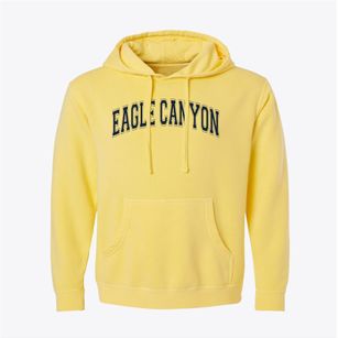 Eagle Canyon Elementary School Varsity Arch Pigment-Dyed Hoodie
