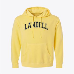 Landell Elementary School Varsity Arch Pigment-Dyed Hoodie