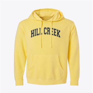 Hill Creek School Varsity Arch Pigment-Dyed Hoodie