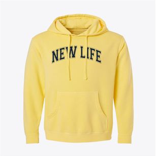 New Life Academy Varsity Arch Pigment-Dyed Hoodie