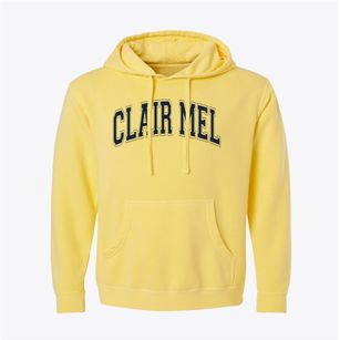 Clair Mel Elementary School Varsity Arch Pigment-Dyed Hoodie