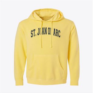 Saint Joan Of Arc School Varsity Arch Pigment-Dyed Hoodie