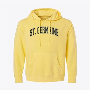 Saint Germaine School Varsity Arch Pigment-Dyed Hoodie