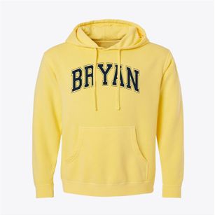 Bryan Junior High School Varsity Arch Pigment-Dyed Hoodie