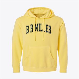B R Miller Junior High School Varsity Arch Pigment-Dyed Hoodie