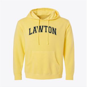 Lawton Elementary School Varsity Arch Pigment-Dyed Hoodie