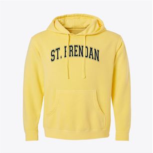 St Brendan Parish Varsity Arch Pigment-Dyed Hoodie