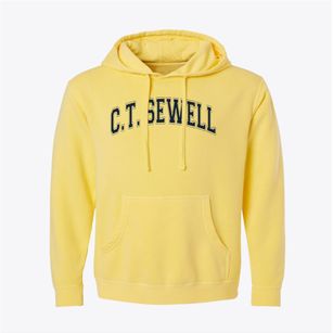 C.t. Sewell Elementary School Varsity Arch Pigment-Dyed Hoodie
