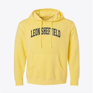 Leon Sheffield Elementary School Varsity Arch Pigment-Dyed Hoodie