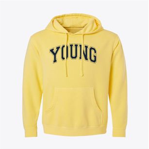 Young Elementary School Varsity Arch Pigment-Dyed Hoodie