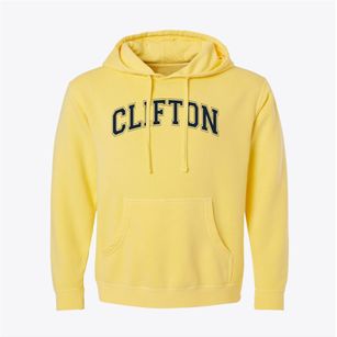 Clifton Elementary School #8 Varsity Arch Pigment-Dyed Hoodie
