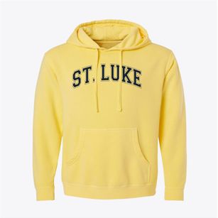 Saint Luke Catholic School Varsity Arch Pigment-Dyed Hoodie