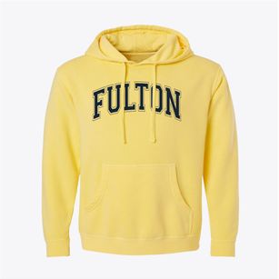Fulton High School Varsity Arch Pigment-Dyed Hoodie