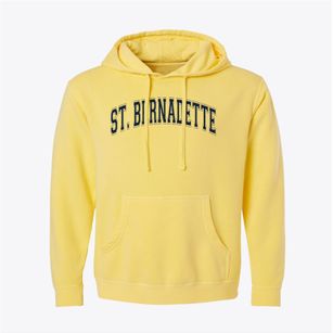 Saint Bernadette School Varsity Arch Pigment-Dyed Hoodie