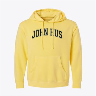 John Hus Moravian Church School Varsity Arch Pigment-Dyed Hoodie