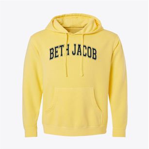 Beth Jacob High School Varsity Arch Pigment-Dyed Hoodie