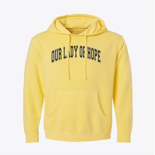 Our Lady Of Hope School Varsity Arch Pigment-Dyed Hoodie