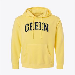 Green Junior High School Varsity Arch Pigment-Dyed Hoodie