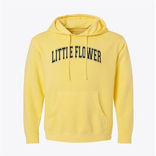 Little Flower School Varsity Arch Pigment-Dyed Hoodie