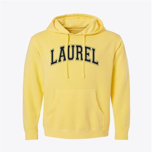 Laurel Elementary School Varsity Arch Pigment-Dyed Hoodie