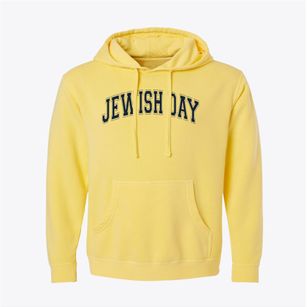 Jewish Day School Varsity Arch Pigment-Dyed Hoodie